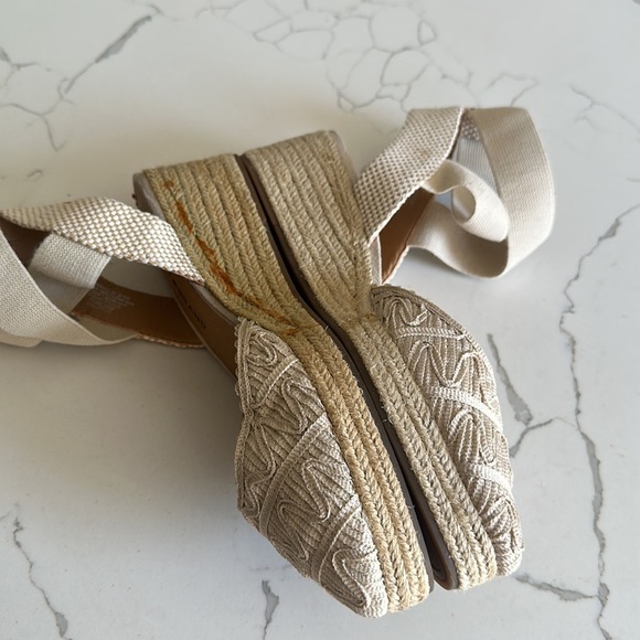 Lucky brand luvna beige wedge size 8.5 - Picture 6 of 6